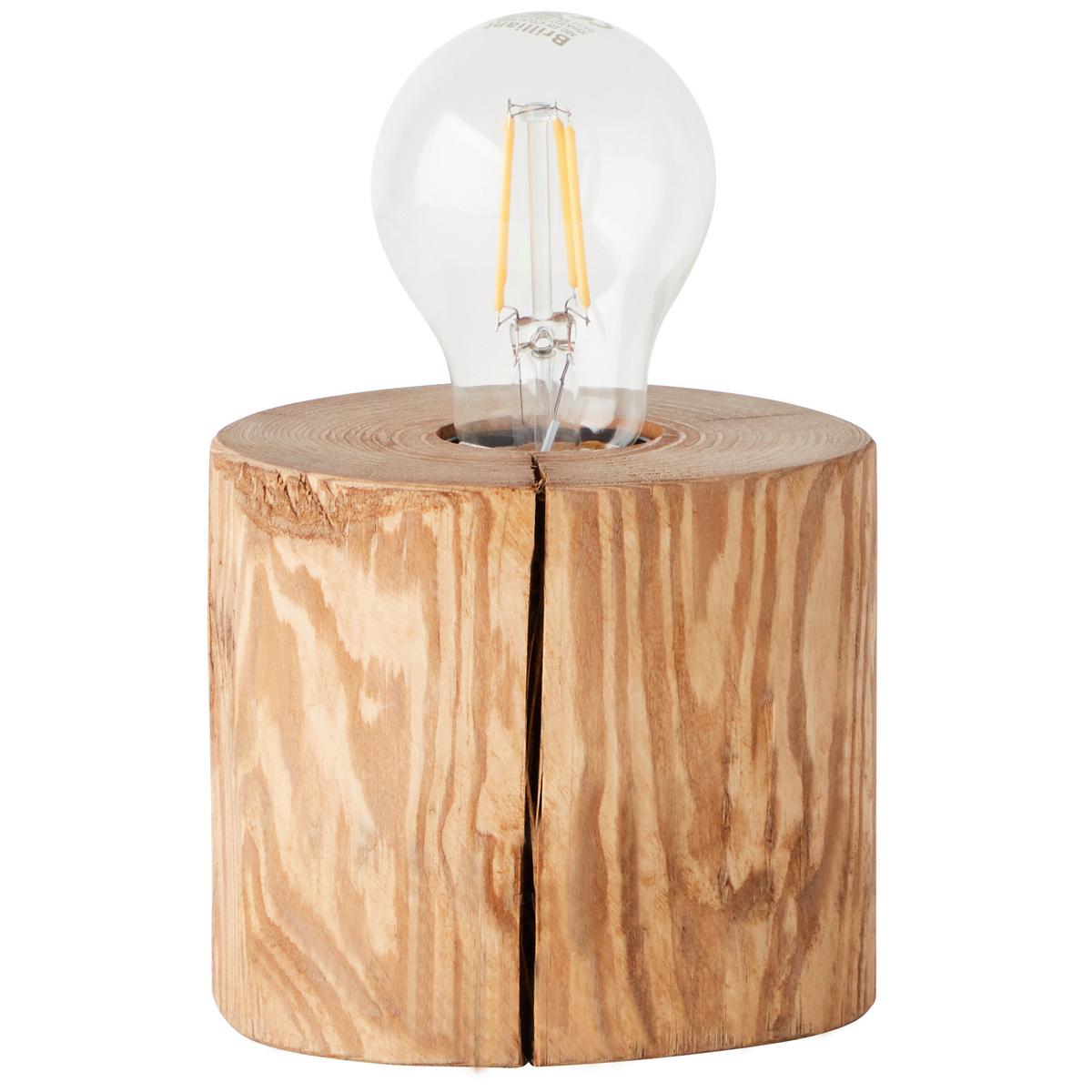 Tischleuchte 93111/36 Trabo - Kieferfarben, Natur, Holz (10/10cm) - Brilliant