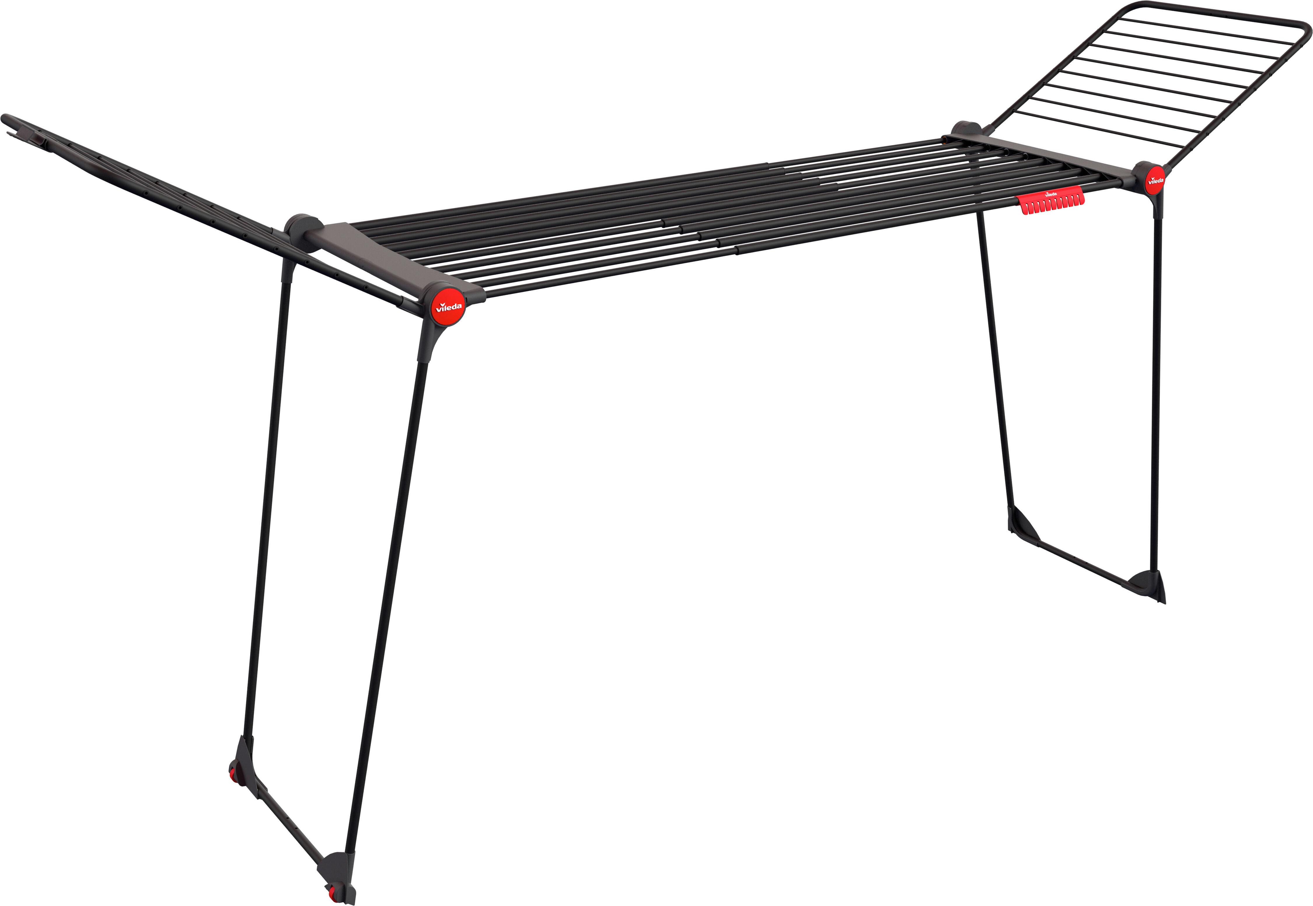 SUŠÁK NA PRÁDLO INFINITY FLEX SUŠÁK - černá, Basics, kov (216-304/128/56cm) - Vileda
