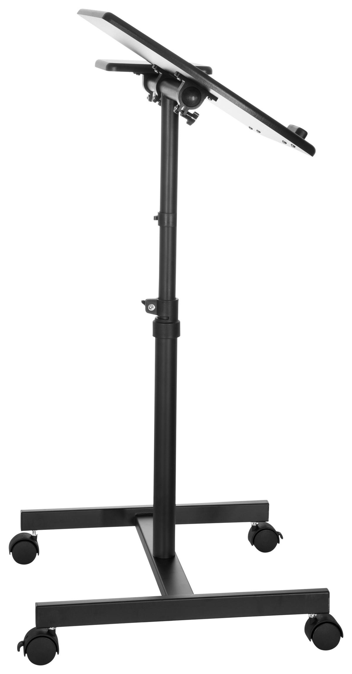 Stehschreibtisch Vm-Sl Schwarz höhenverstellbar - Schwarz, Basics, Holzwerkstoff/Kunststoff (40/44/68,5cm) - MID.YOU