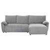 Ecksofa Cuty Grau S: 266x180 Cm - Schwarz/Grau, KONVENTIONELL, Textil (266/180cm) - MID.YOU