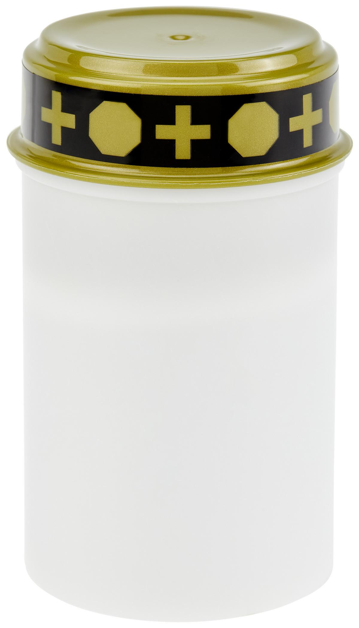 Grabkerze Led Roxanne Weiß oder Rot, Ø/H: 7,5/12,5 cm - Rot/Weiß, Basics, Kunststoff (7,5/12,5cm)