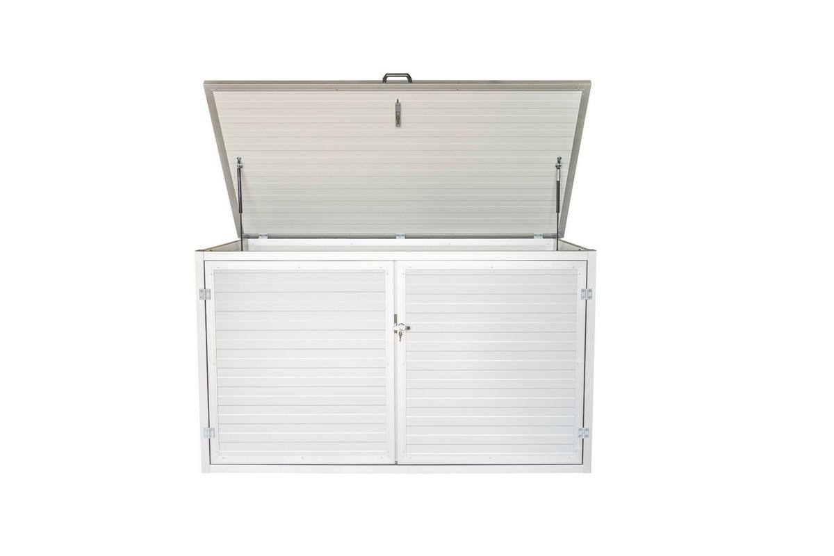 Pool-technikraum Cube Diy L, Für Alle Pooltypen Geeignet - Silberfarben, Basics, Metall (182,5/100/103cm)