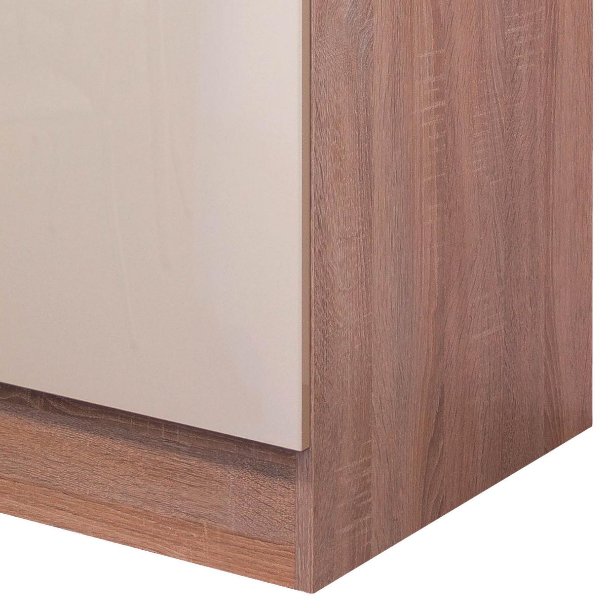 Eckunterschrank Nepal 110 Cm Kaschmir/eiche 1 Lade 1 Tür - Kaschmir/Sonoma Eiche, MODERN, Holzwerkstoff (110/86/60cm) - FlexWell