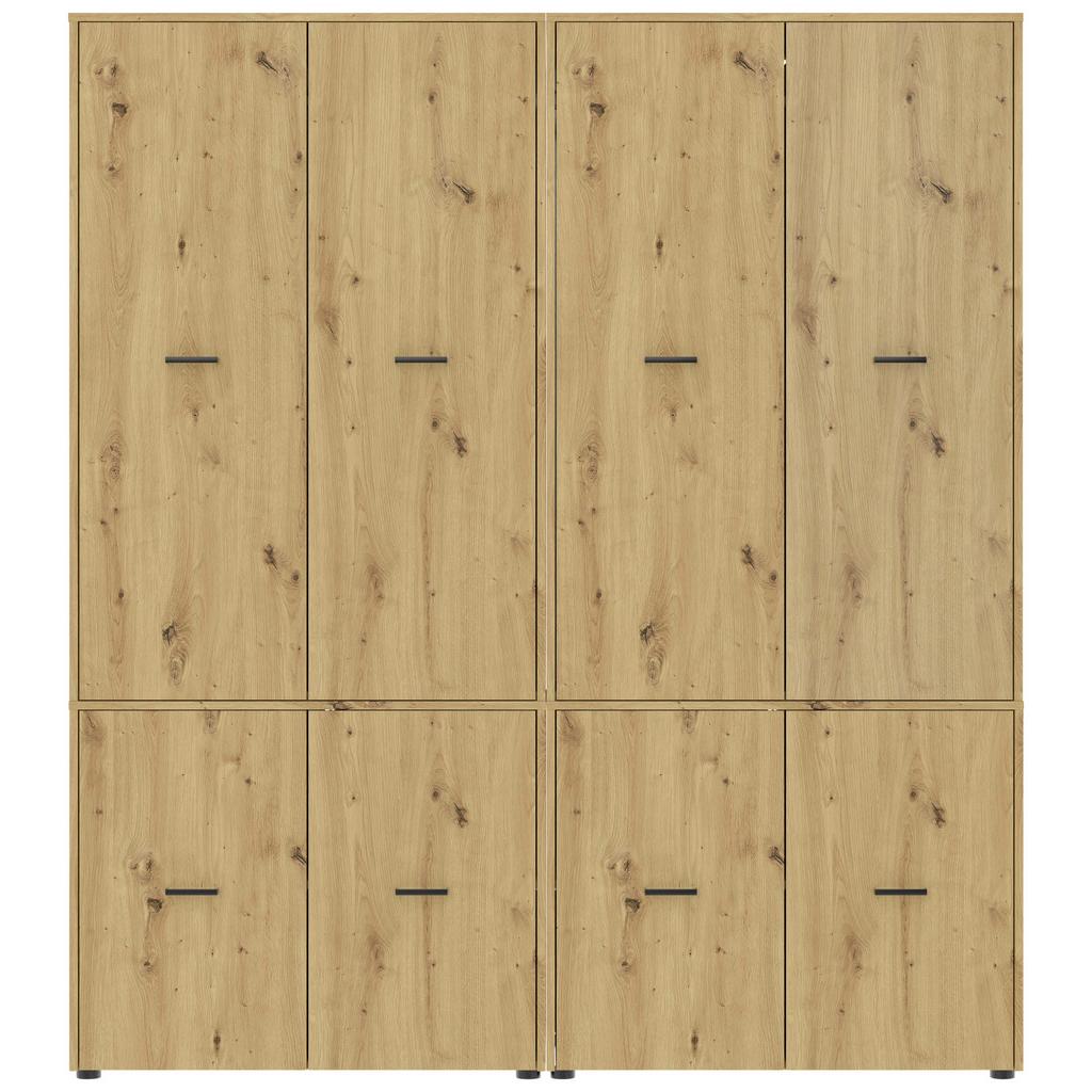 Kleiderschrank Kivo Eiche Artisan Dekor, B: 180 cm