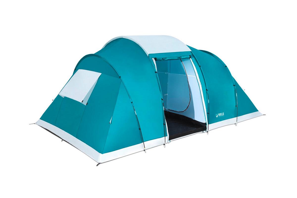 Zelt Pavillo für 6 Personen 490x280x200 cm, Blau - Blau, MODERN, Kunststoff (490/280/200cm) - Bestway