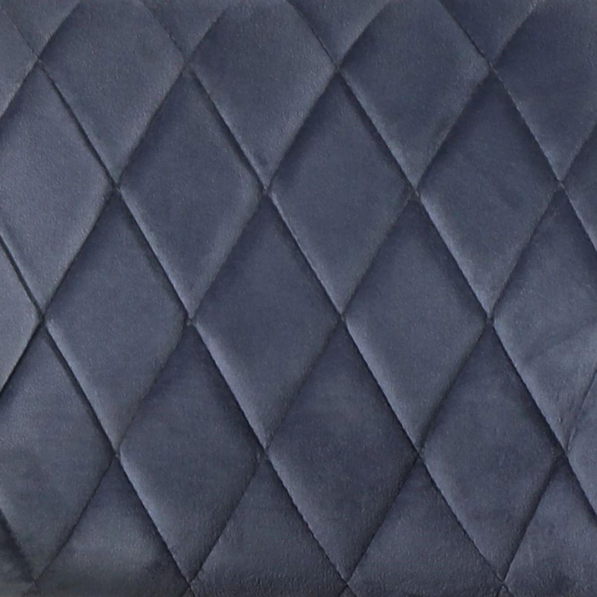 Vierfußstuhl Vicky Grau Gepolstert, Samt - Schwarz/Grau, MODERN, Textil/Metall (57/86/61cm)