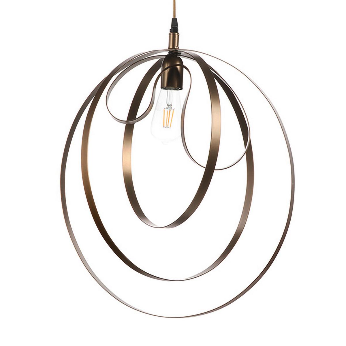 Hängeleuchte 4963/S - Bronzefarben, Design, Metall (50/110cm)