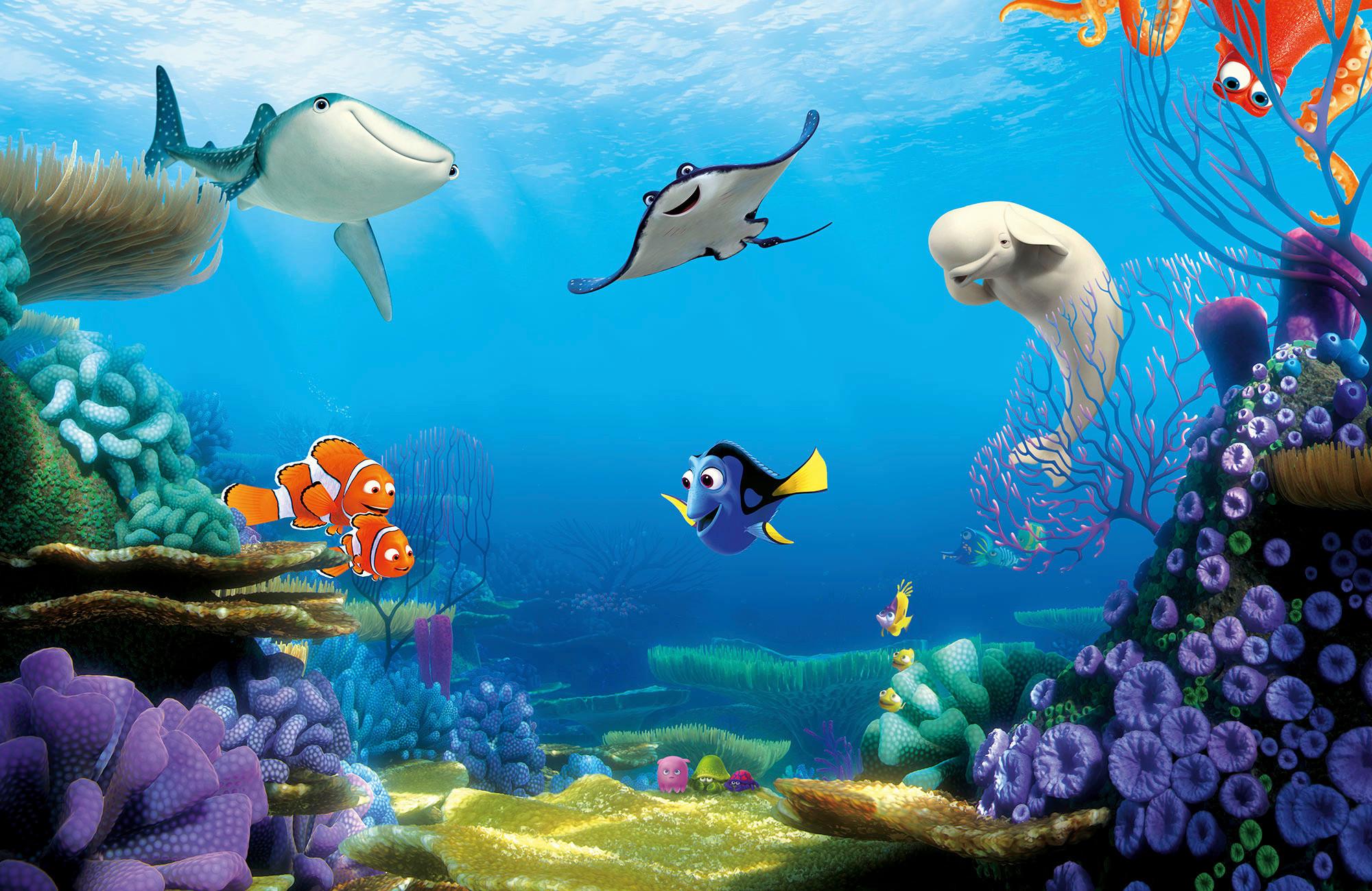 Vliestapete Finding Dory - Multicolor, Basics (400/260cm) - Komar