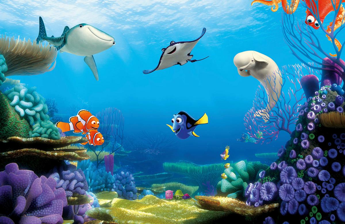 Vliestapete Finding Dory - Multicolor, Basics (400/260cm) - Komar