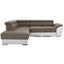 Ecksofa mit Schlaffunktion Cuba, Webstoff/Lederlook - Chromfarben/Braun, MODERN, Textil (230/265cm) - Luca Bessoni Ecksofa mit Schlaffunktion Cuba, Webstoff/Lederlook - Chromfarben/Braun, MODERN, Textil (230/265cm) - Luca Bessoni