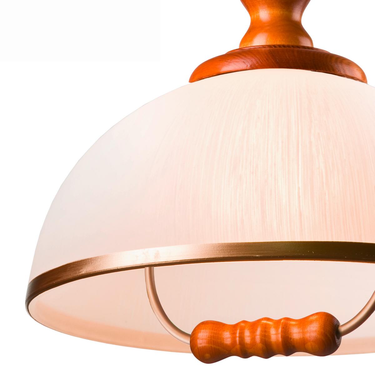 Hängeleuchte Ramona Wildeiche B: 30 cm - Wildeiche, Natur, Glas/Holz (64/30/64cm)