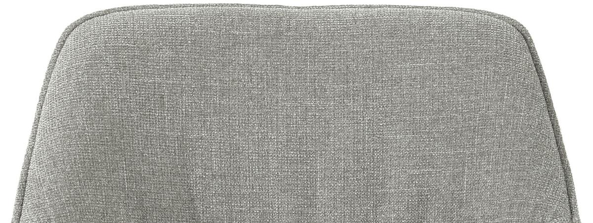 Barhocker Pim Mit Armlehne Leinenoptik Taupe, B: 57 Cm - Taupe/Schwarz, KONVENTIONELL, Holz/Textil (57/105/57cm) - MID.YOU