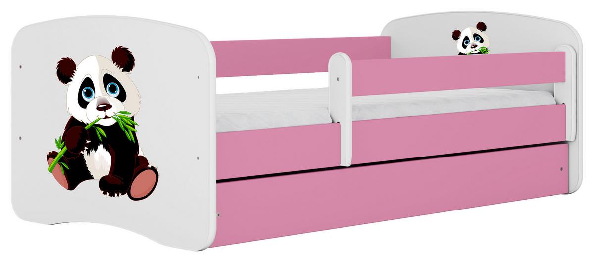 Kinder-/Juniorbett Babydreams inkl. Matratze 80x160 - Pink/Birkefarben, MODERN, Holz/Holzwerkstoff (80/160cm) - MID.YOU