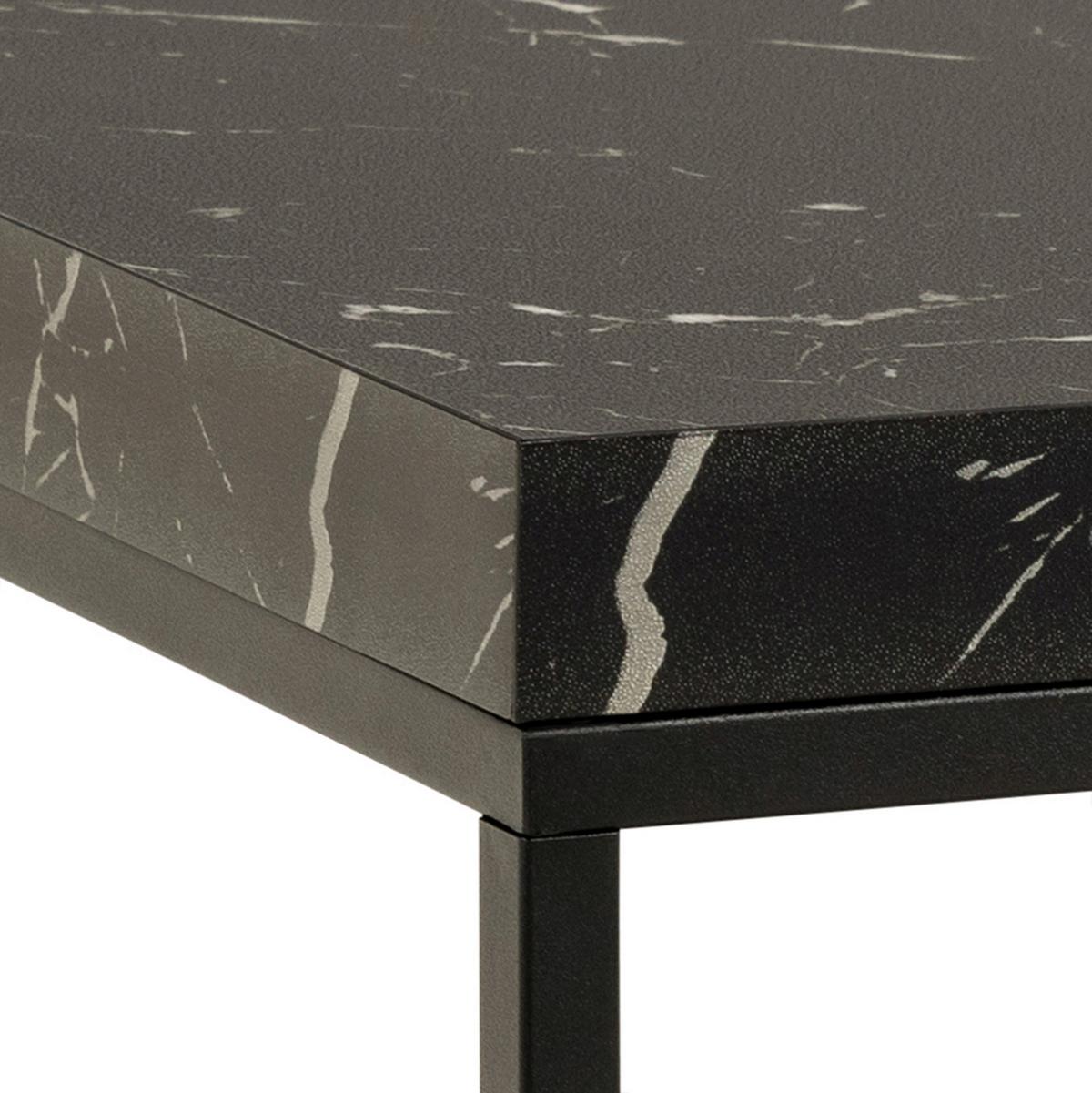 Konferenční stolek BAROSSA 60x60cm - černá, Design, kov/kompozitní dřevo (60/60/45cm) - Livetastic