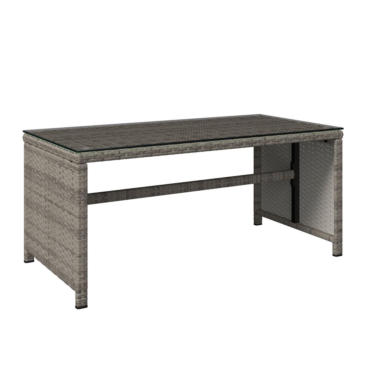 SÚPRAVA ZÁHRADNÉHO NÁBYTKU MICHELLE 2 - číra/svetlosivá, Basics, kov/textil