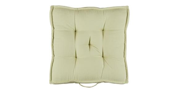 Sitzkissen Lianna - Grün, MODERN, Textil (40/40/7,5cm) - Luca Bessoni