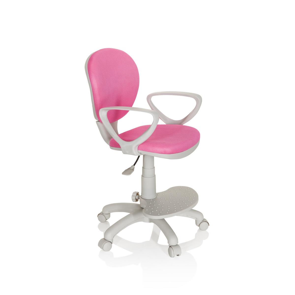 Jugenddrehstuhl Kid Colour Pink/Grau - Pink/Grau, Basics, Kunststoff (53/83-95/51cm) - MID.YOU