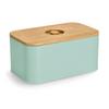 Brotkasten Mintgrün B: 30 cm - Mintgrün, Basics, Holz/Metall (30/18/14cm) - Zeller Present