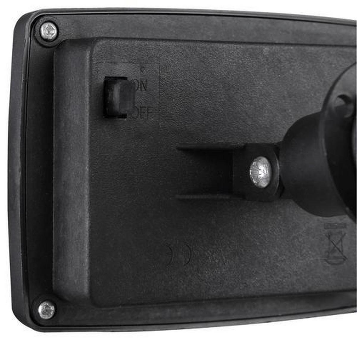 Solarleuchte Schwarz/weiß Lichterkette 100xled H: 11,2 - Schwarz/Weiß, Basics, Kunststoff (480/8,2/11,2cm) - Globo