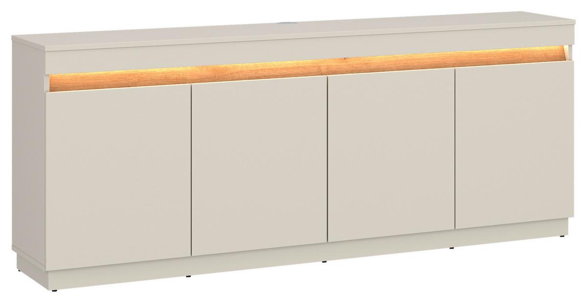Tv-element Samu Kaschmir/eichefarben B:180,2cm - Kaschmir/Eichefarben, MODERN, Holzwerkstoff (180,2/74/40cm)
