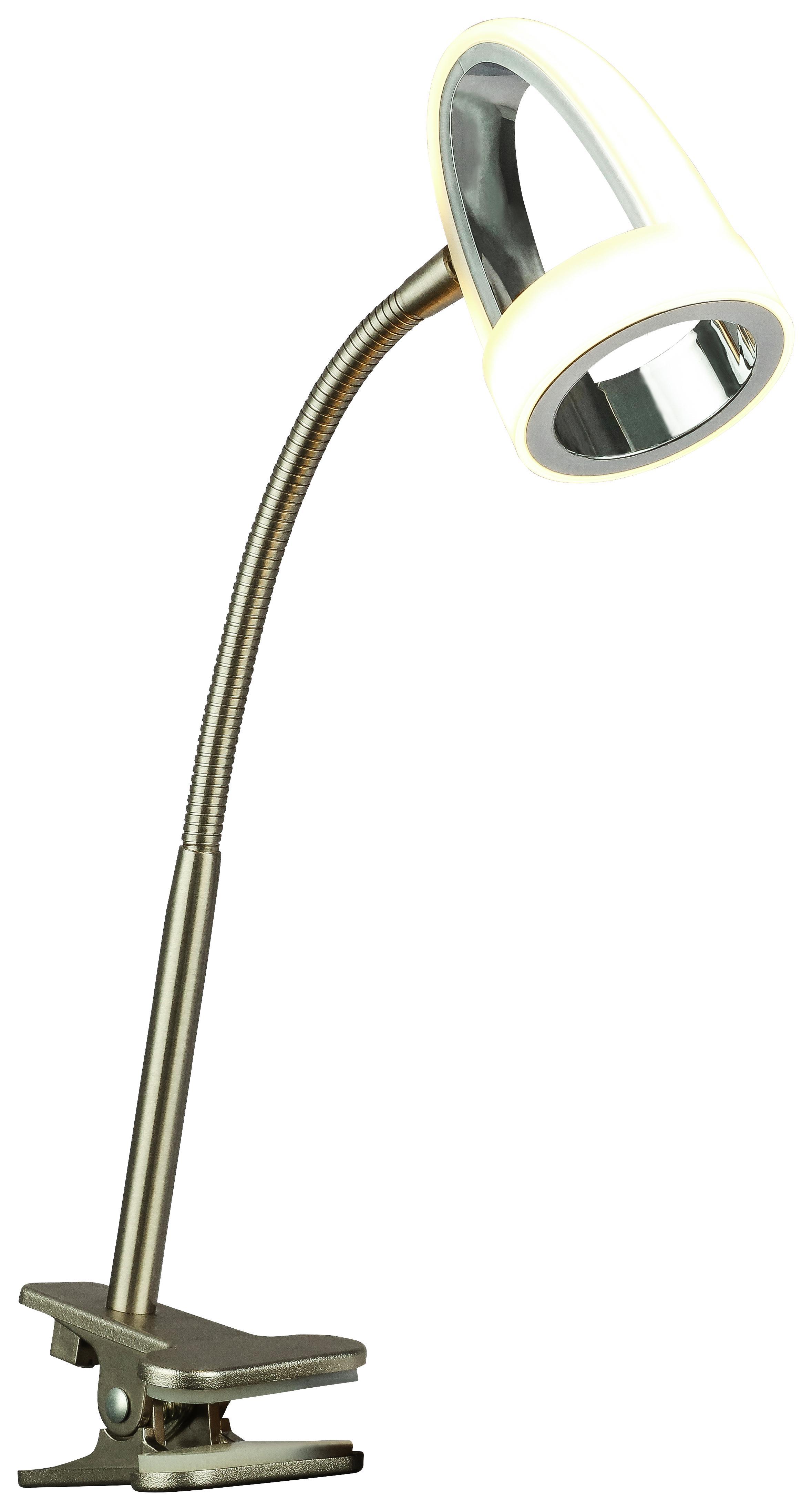 LED-klemmleuchte Tara - Chromfarben, MODERN, Kunststoff/Metall (21/6,5/38cm)