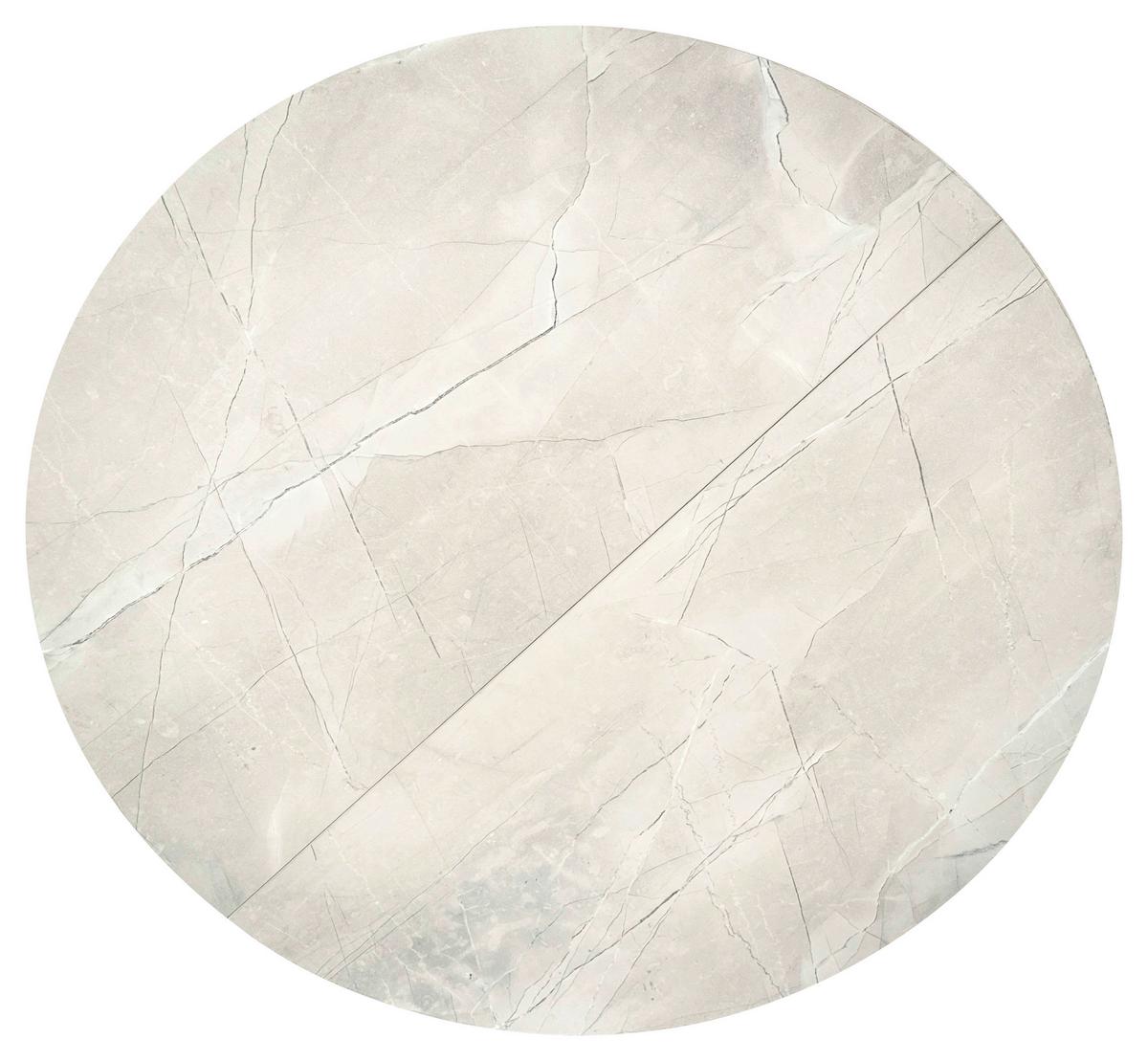 Esstisch Rund Monte 80x75 cm Grau - Grau, MODERN, Holzwerkstoff/Metall (80/80/75cm) - MID.YOU