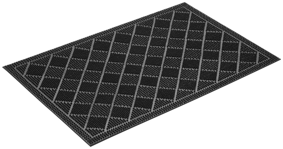 Fußmatte Dana 40x60 cm Gummi Rutschfest - Schwarz, KONVENTIONELL, Kunststoff (40/60cm) - Ondega