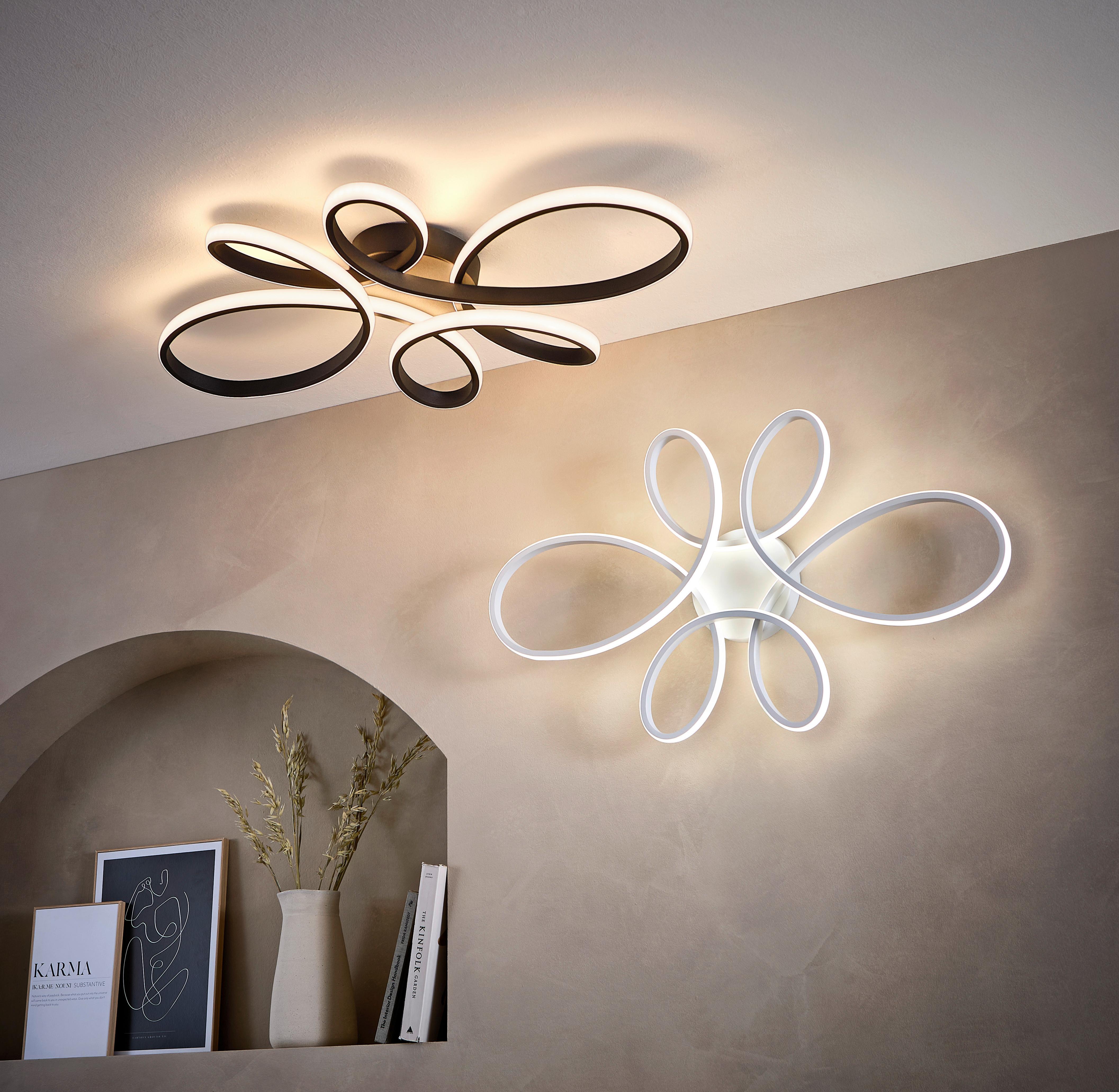 Led-deckenleuchte 645619131 Fly - Weiß, KONVENTIONELL, Kunststoff/Metall (83/7,5/45,5cm) - Trio Leuchten