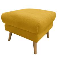 Hocker Tromso Gelb B: 61 Cm - Gelb/Buchefarben, Design, Textil (61/49/65cm) - Livetastic