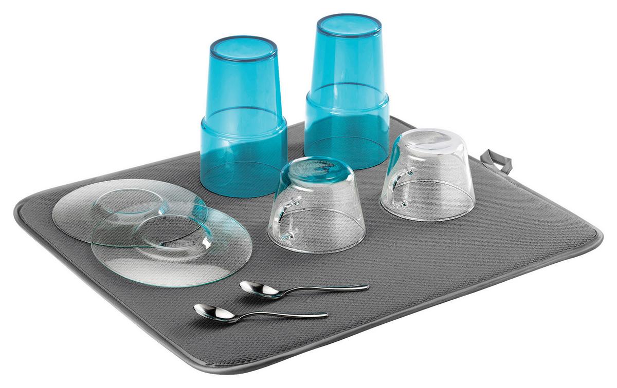 Edényszárító Alátét Softex - szürke, textil (45/40cm)