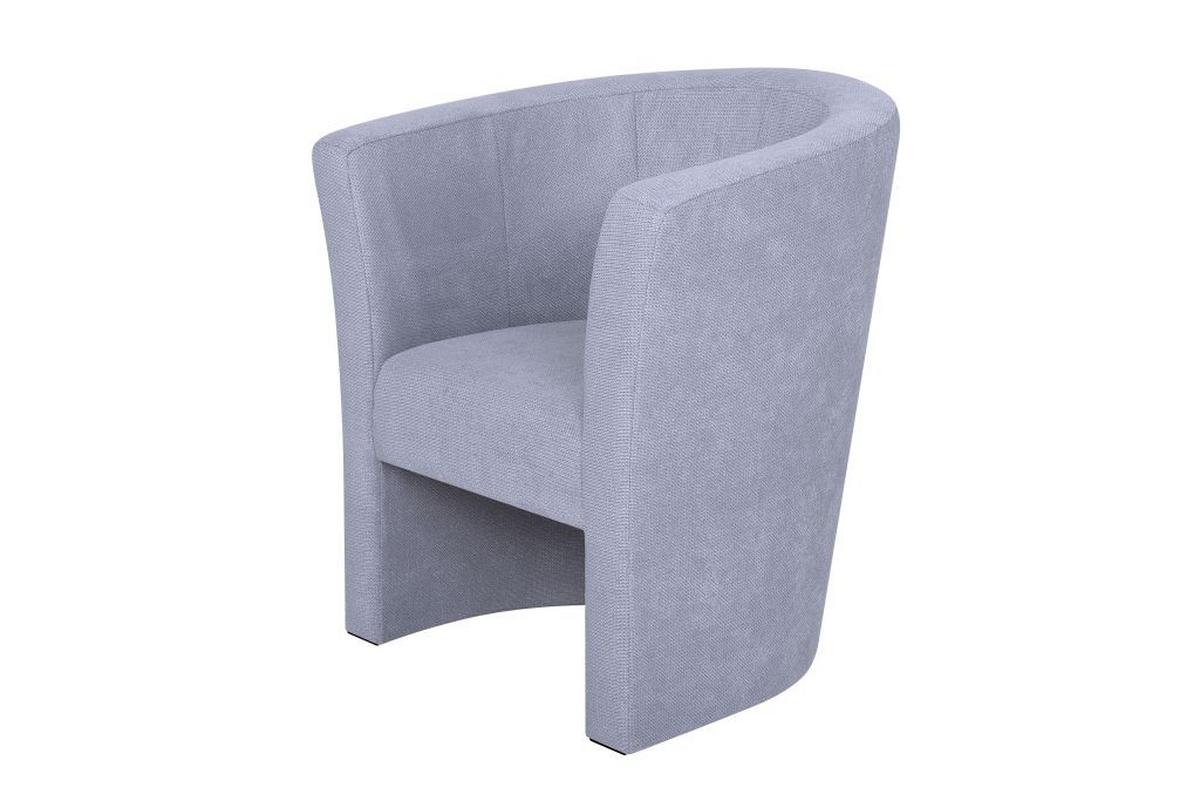 Koktailové kreslo PAUL, sivá tkanina CROWN - čierna/sivá, Konventionell, kompozitné drevo/textil (70/76/64cm) - P & B