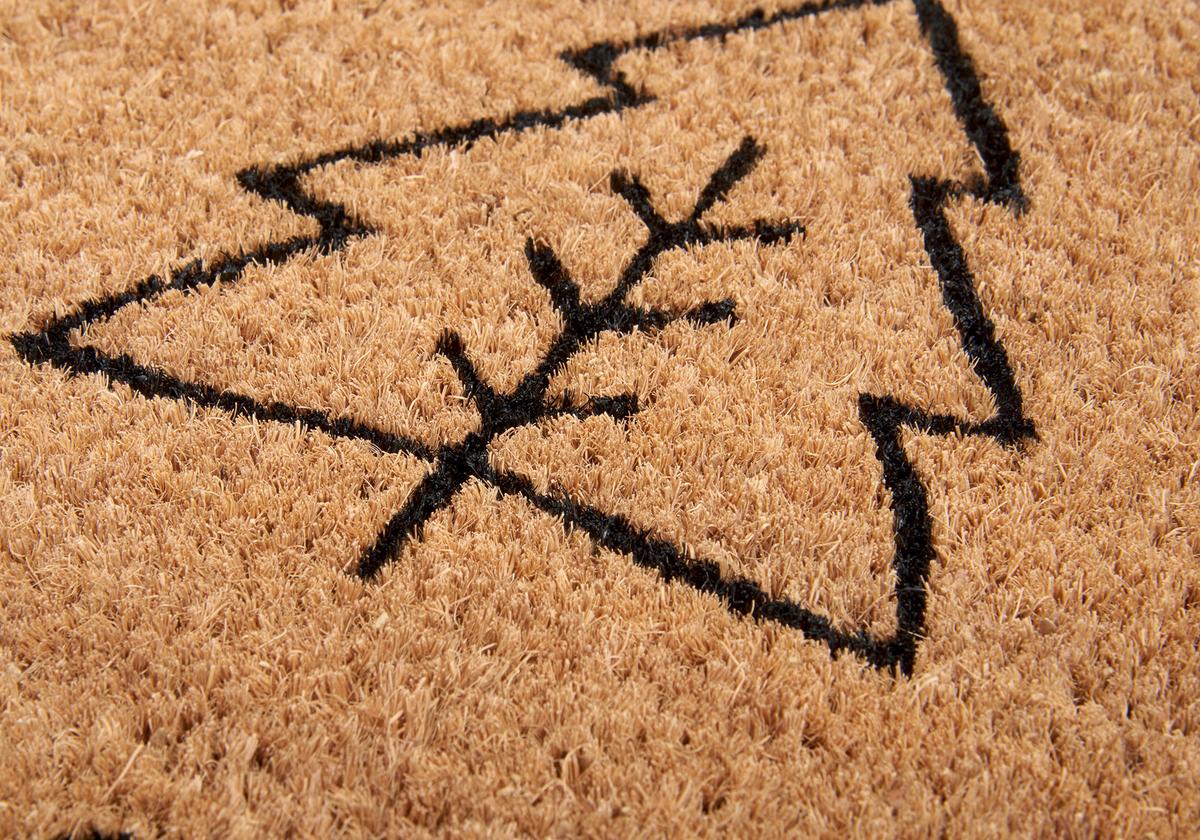 Kokosmatte Mix Mats Christmas Trees 45x75 - Hellbraun/Schwarz, Basics, Naturmaterialien (45/75cm) - Esposa