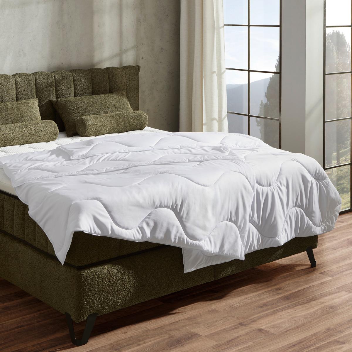 Steppdecke Linda Leicht 140x200 Cm Waschbar - Weiß, KONVENTIONELL, Textil (140/200cm) - Primatex