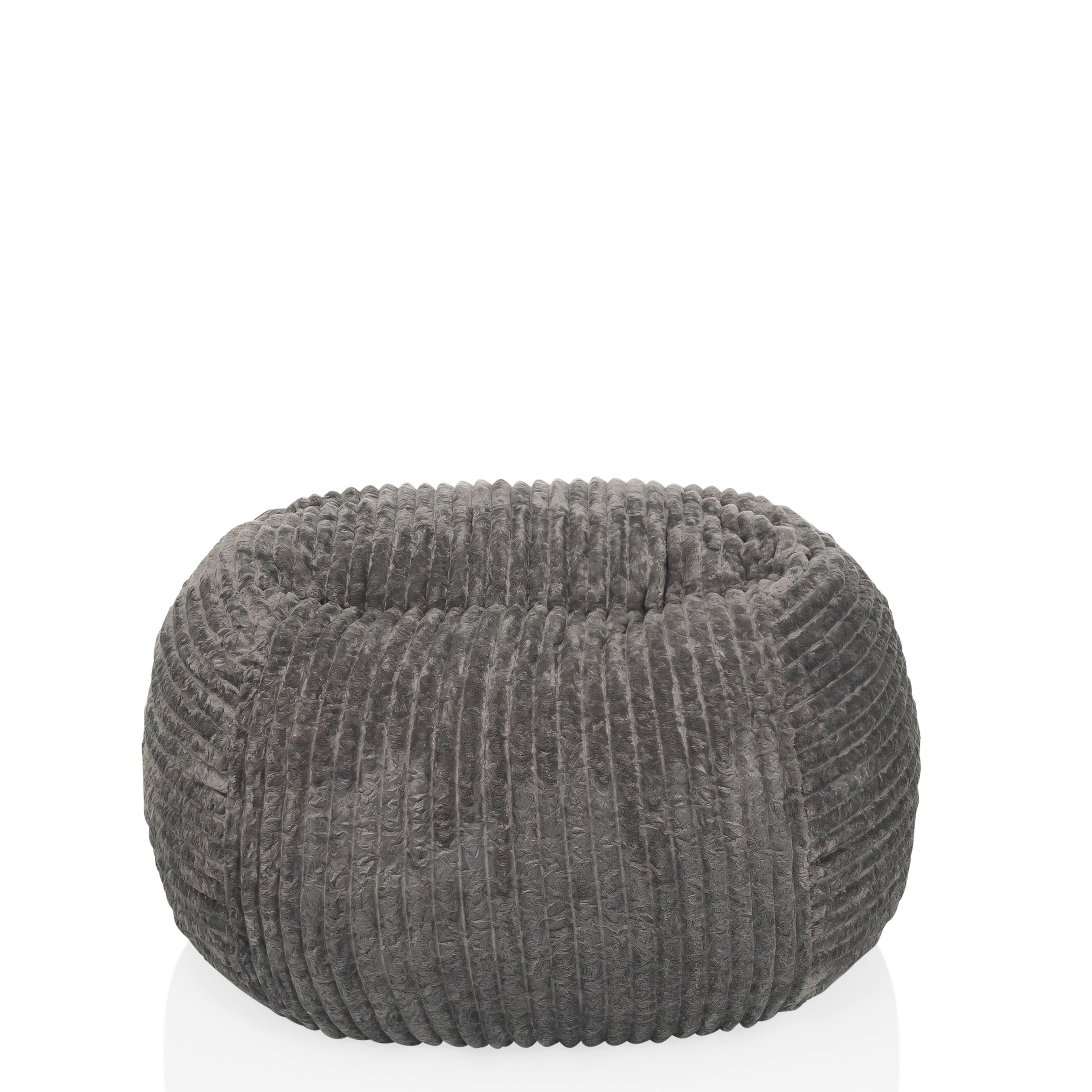 SITZSACK Sitzolo Grau B: 90cm - Grau, MODERN, Textil (90/50/57cm) - MID.YOU