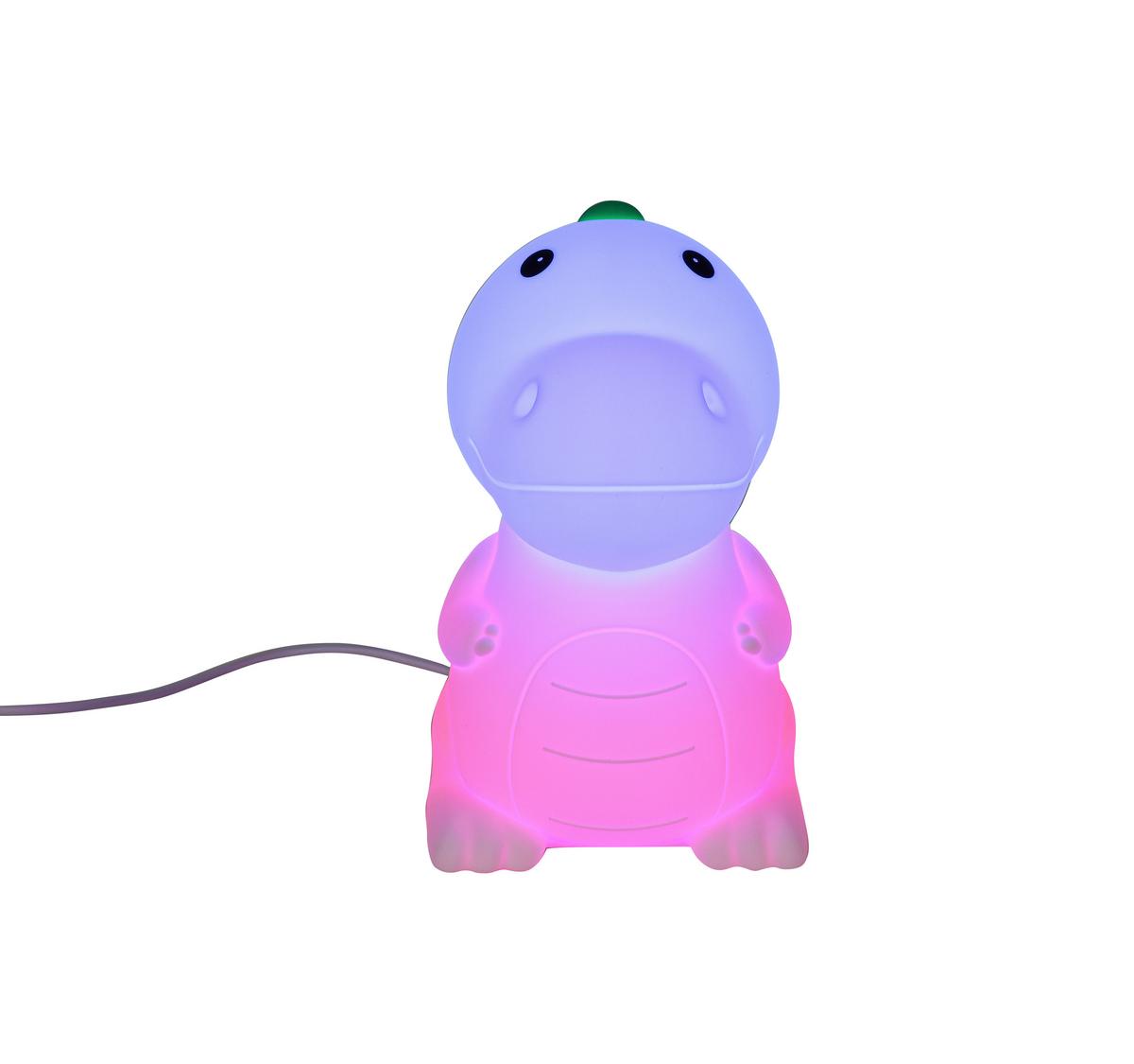 NOČNÍ SVĚTLO DINO - bílá, Moderní, plast (8,5/13,8/13,5cm) - Mömax