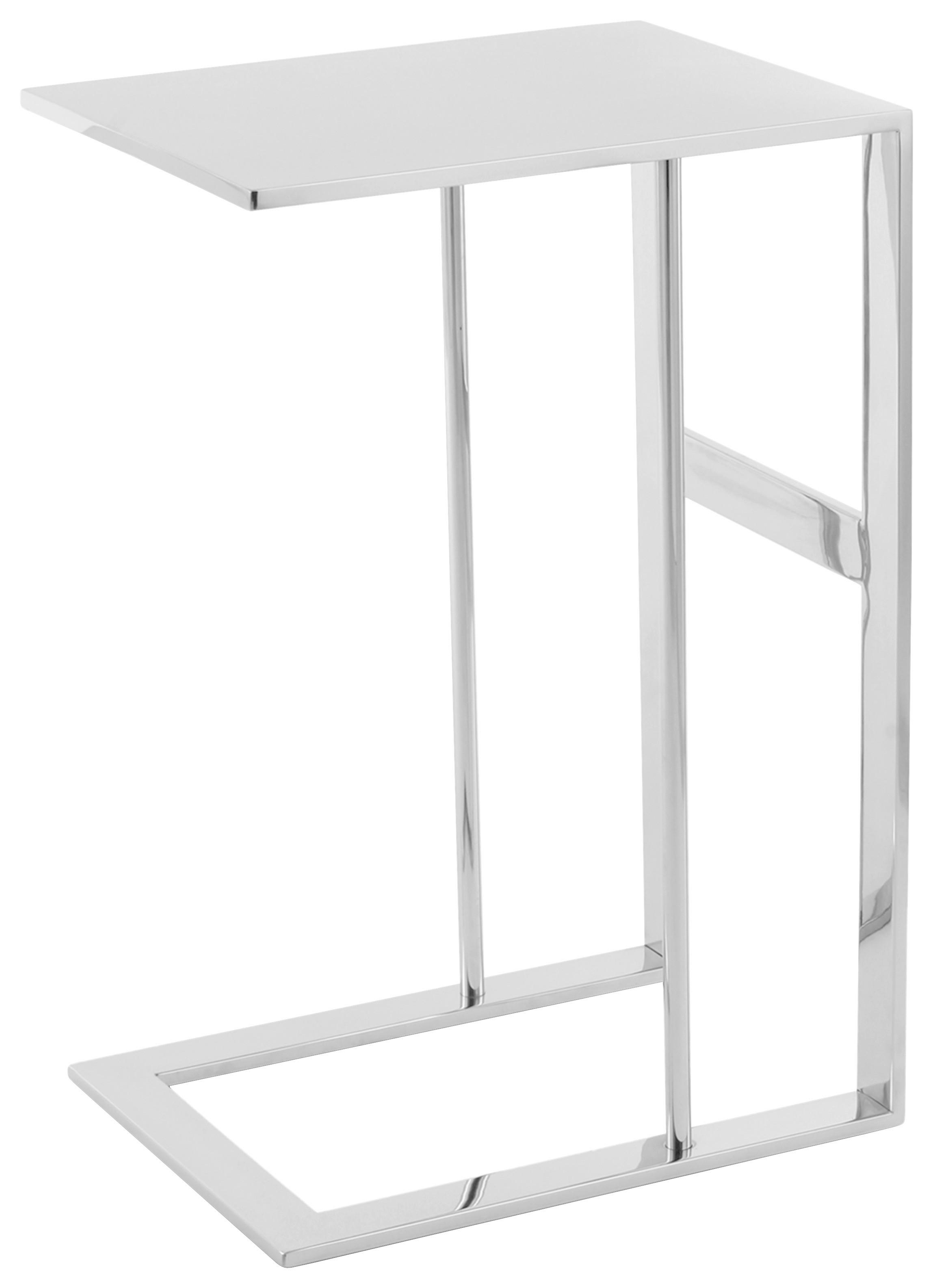 PRÍRUČNÝ STOLÍK SITA 100 SILBER - sivá, Design, kov (40/60/30cm) - MID.YOU