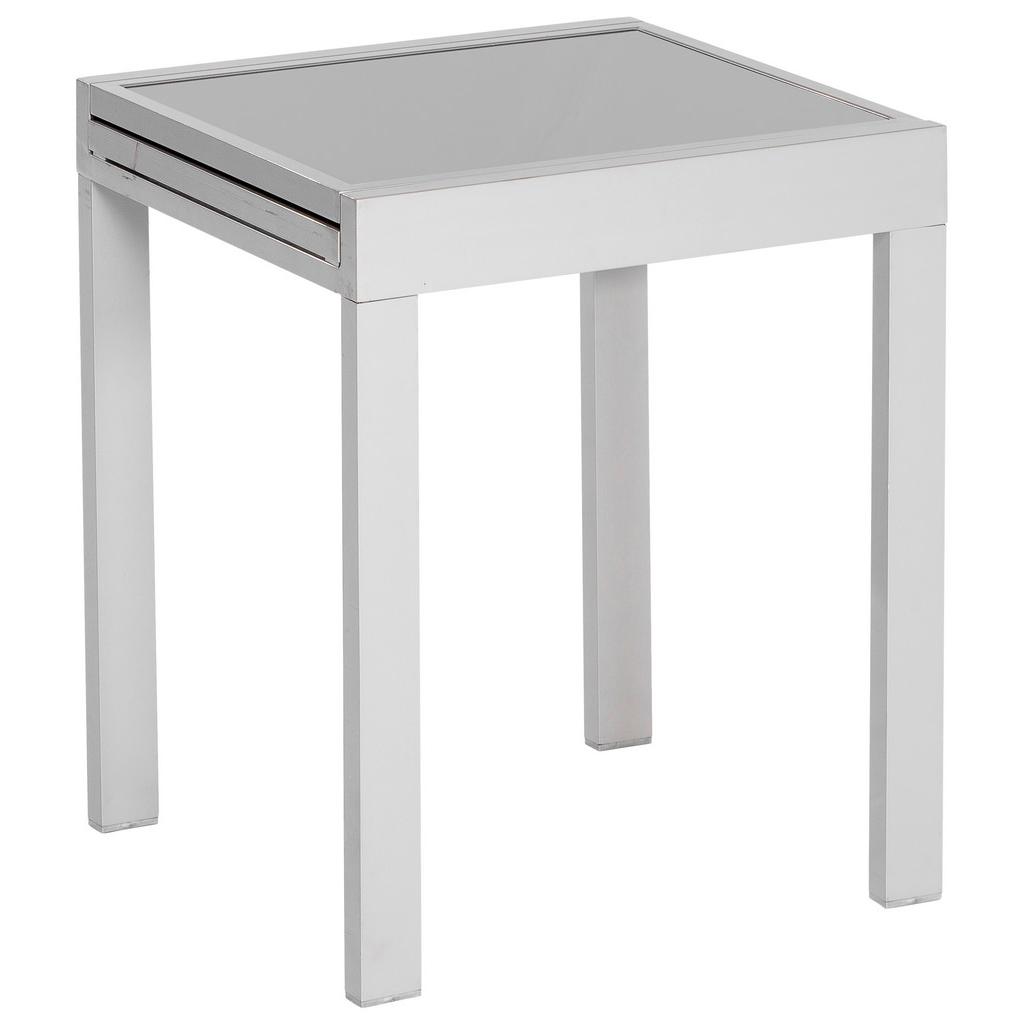 Balkontisch ausziehbar Ambia Garden Metall/Glas 65 cm