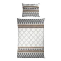 Bettwäsche Hemma - Braun/Grau, ROMANTIK / LANDHAUS, Textil - James Wood