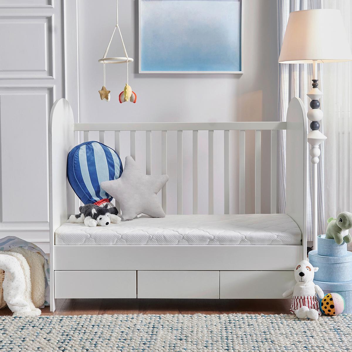 Kindermatratze  Yatas 70x140 cm  Bezug Abnehmbar - Weiß, Basics, Textil (70/140cm) - Yatas