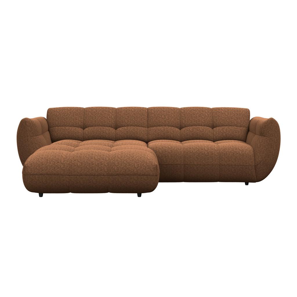 Ecksofa Panda Chenille terracotta, 178x280cm