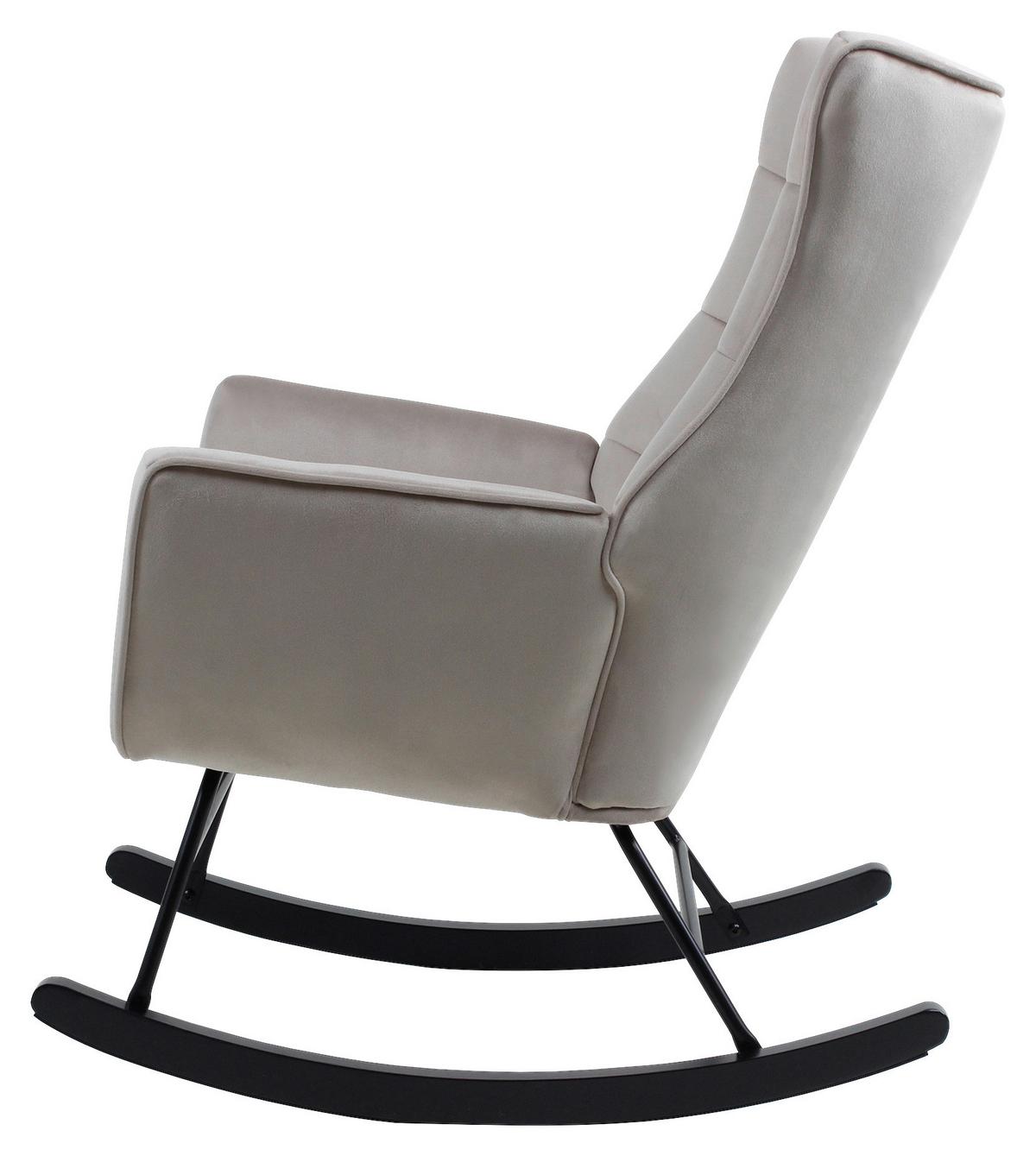 Schaukelstuhl Bryana 125 Taupe, 68x97x88 cm - Taupe, Design, Holz/Kunststoff (68/97/88cm) - Kayoom