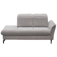 Leňoška ROMERO, pravá, světle šedá - černá/světle šedá, Moderní, kov/textil (188/103cm)