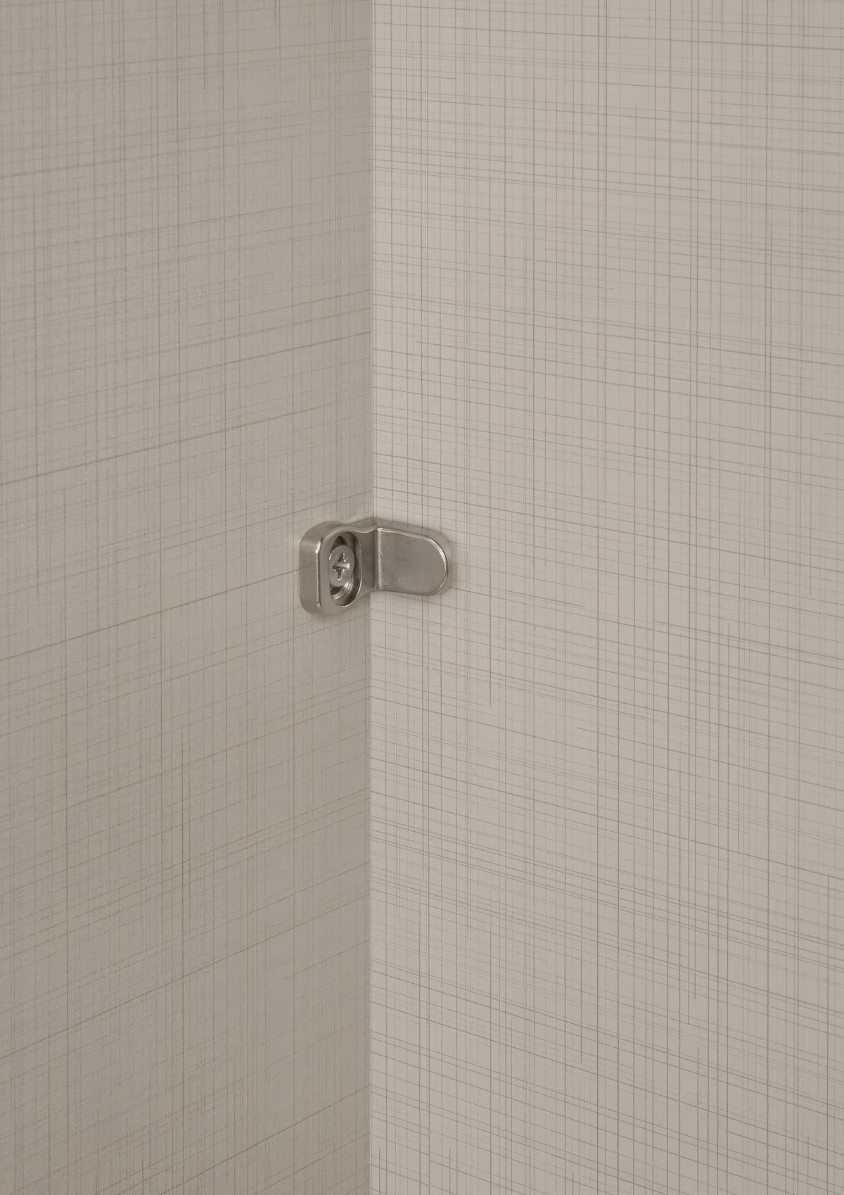 Schwebetürenschrank Lumos Weißglas, B:298cm - Weiß, Trend, Glas/Holzwerkstoff (298/222/68cm) - Luca Bessoni