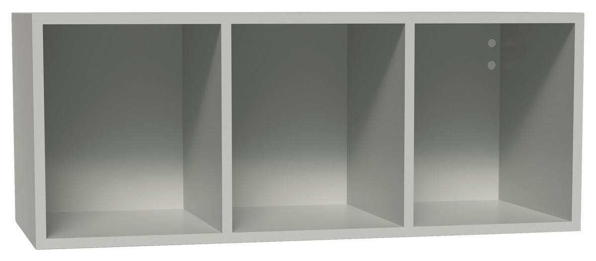 Wandregal Las Vegas Seidengrau B: 90 Cm - Grau, MODERN, Holzwerkstoff (90/36/37cm) - Vertico