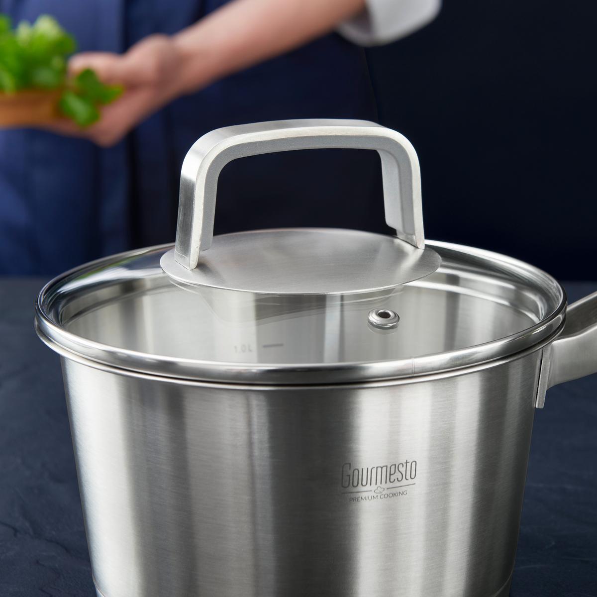 Rajnica Silver Line, 1,6l - číra/farba ušľachtilej ocele, Konventionell, kov/sklo (16/9,5cm) - Gourmesto