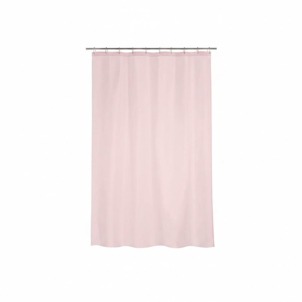 Duschvorhang in Rosa Textil/Mischgewebe - Rosa, Basics, Textil (180/200cm) - MSV