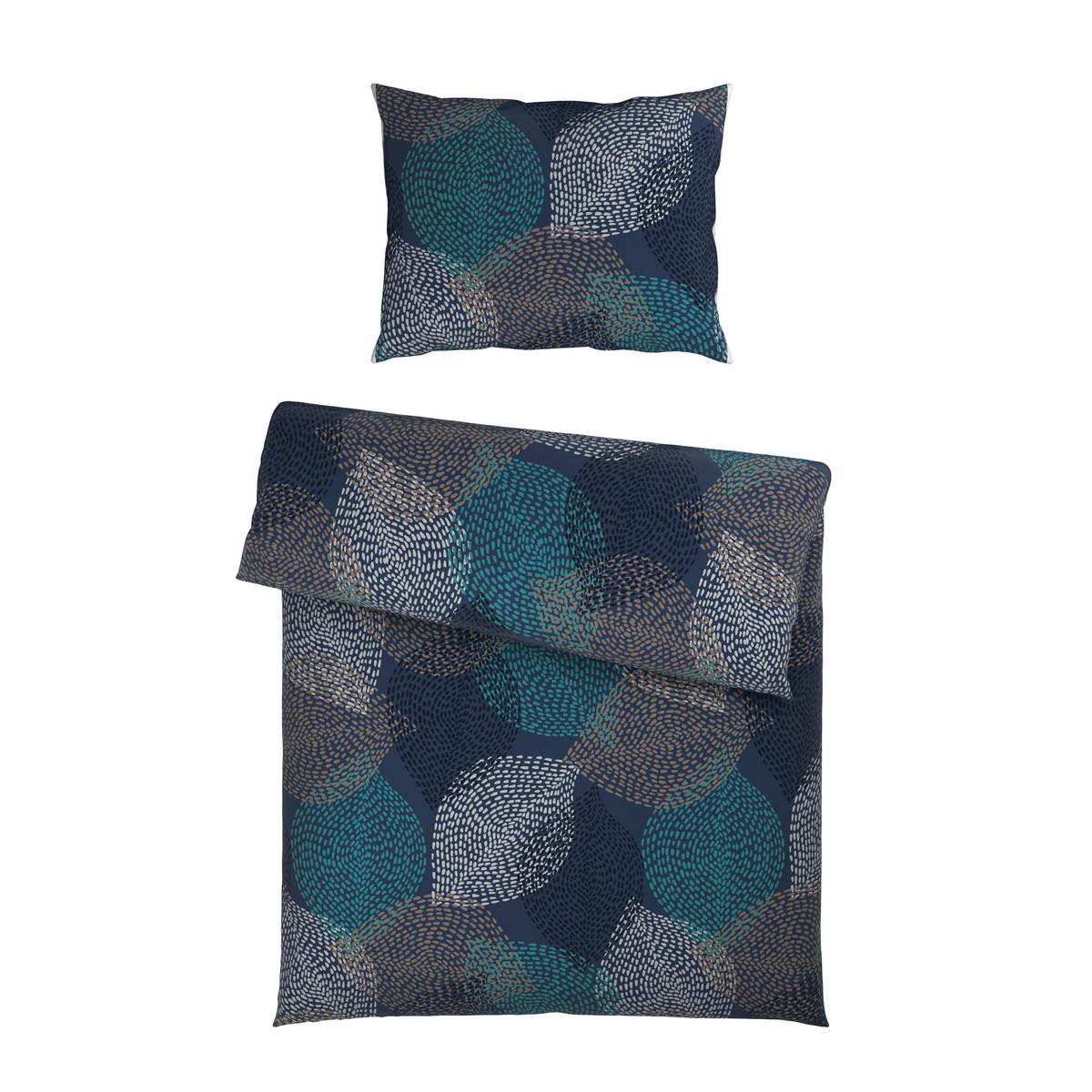 BETTWÄSCHE DIANA - Blau/Grau, MODERN, Textil - Luca Bessoni