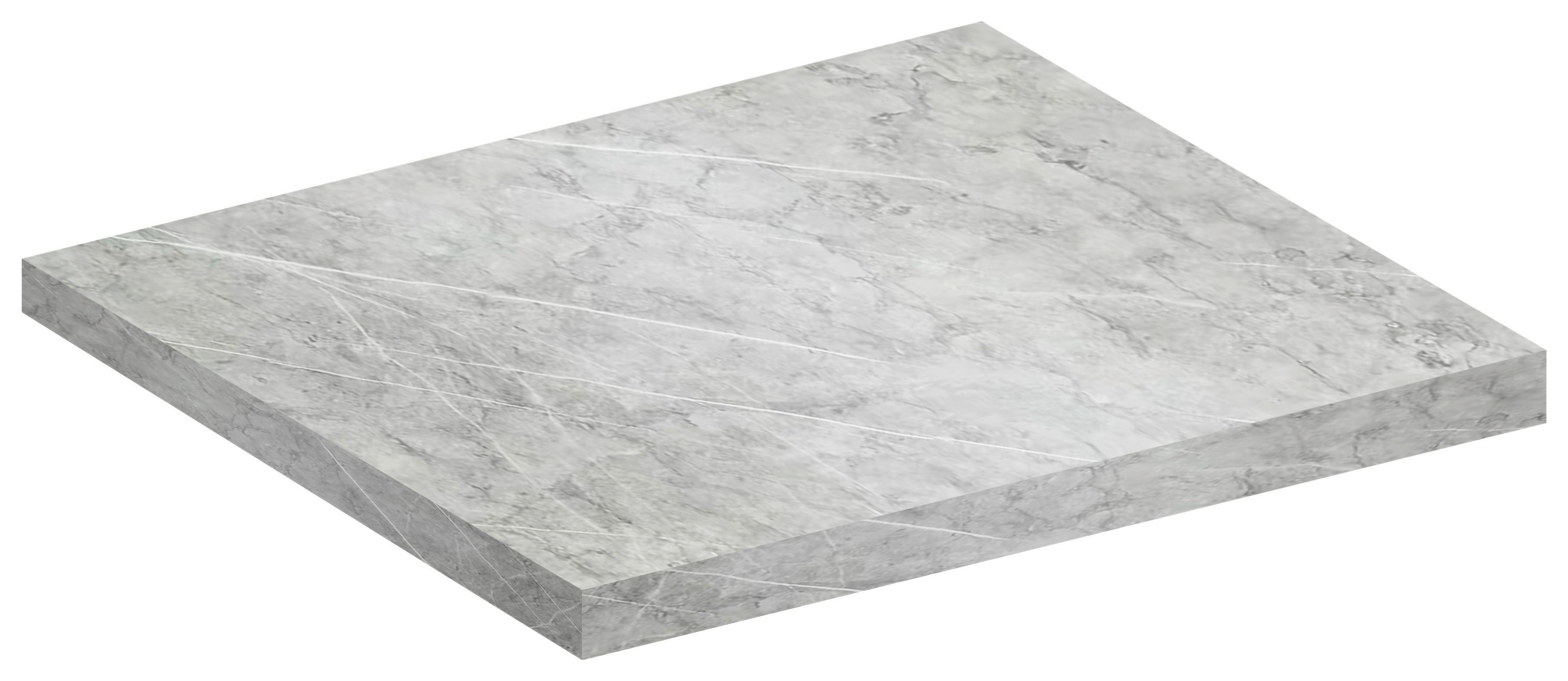 Arbeitsplatte Fasola - Grau, Trend, Holzwerkstoff (80/3/60cm) - MID.YOU