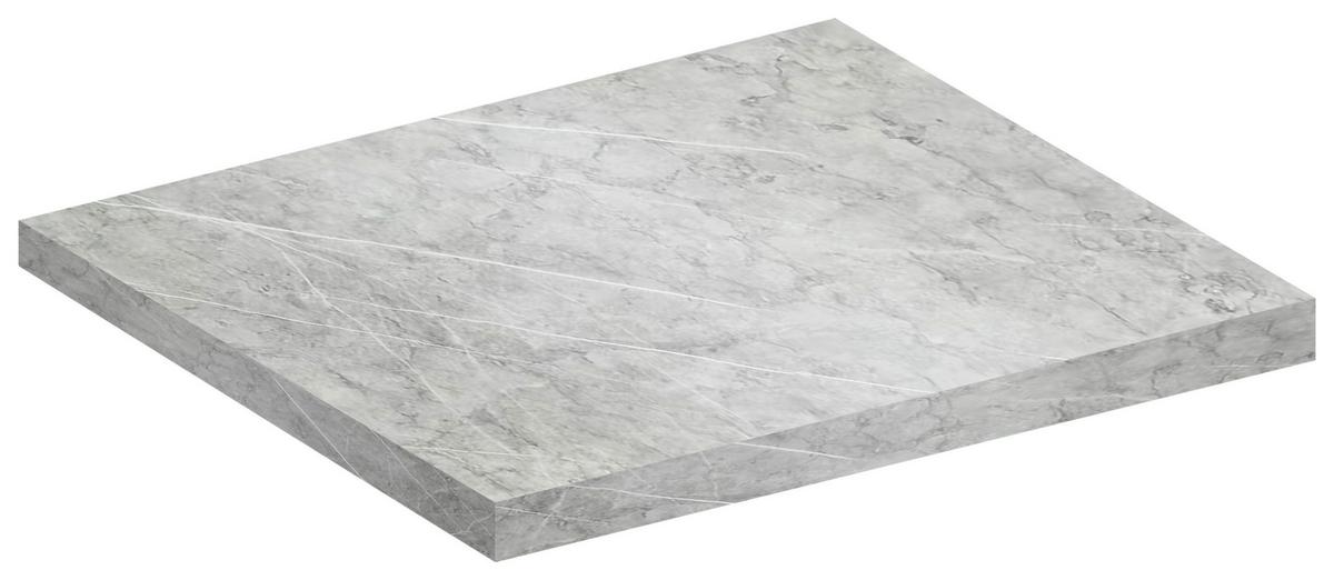 Arbeitsplatte Fasola - Grau, Trend, Holzwerkstoff (80/3/60cm) - MID.YOU