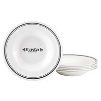 Pastatellerset Opalglas Weiß 6 Stk., D: 29 cm - Weiß, Basics, Glas (29cm) - Creatable